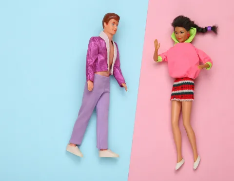 A Ken Doll and Barbie Doll