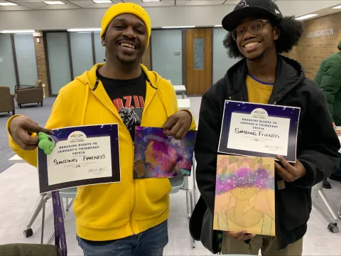 Winners of February Think Fast Trivia