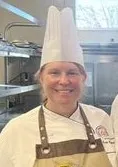 photo of Chef Susan Maddox in chef's hat
