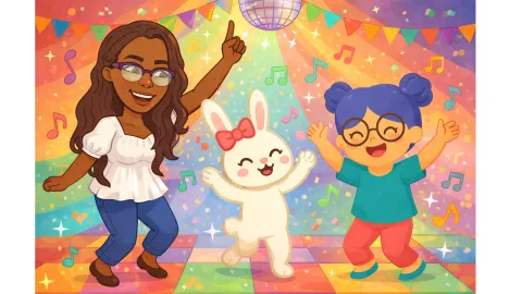 Ms Regina Ms Rosie Ms Bunny Dancing