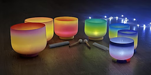 rainbow crystal singing bowls