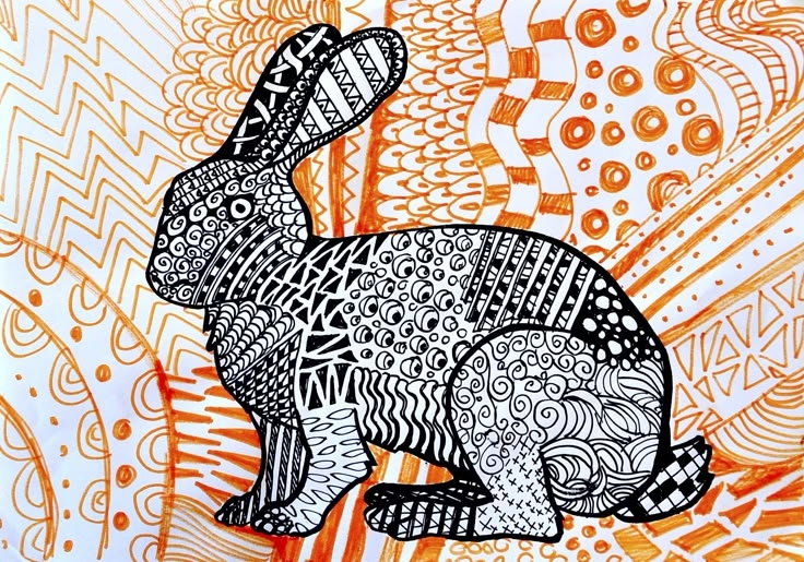 Zentangle Rabbit