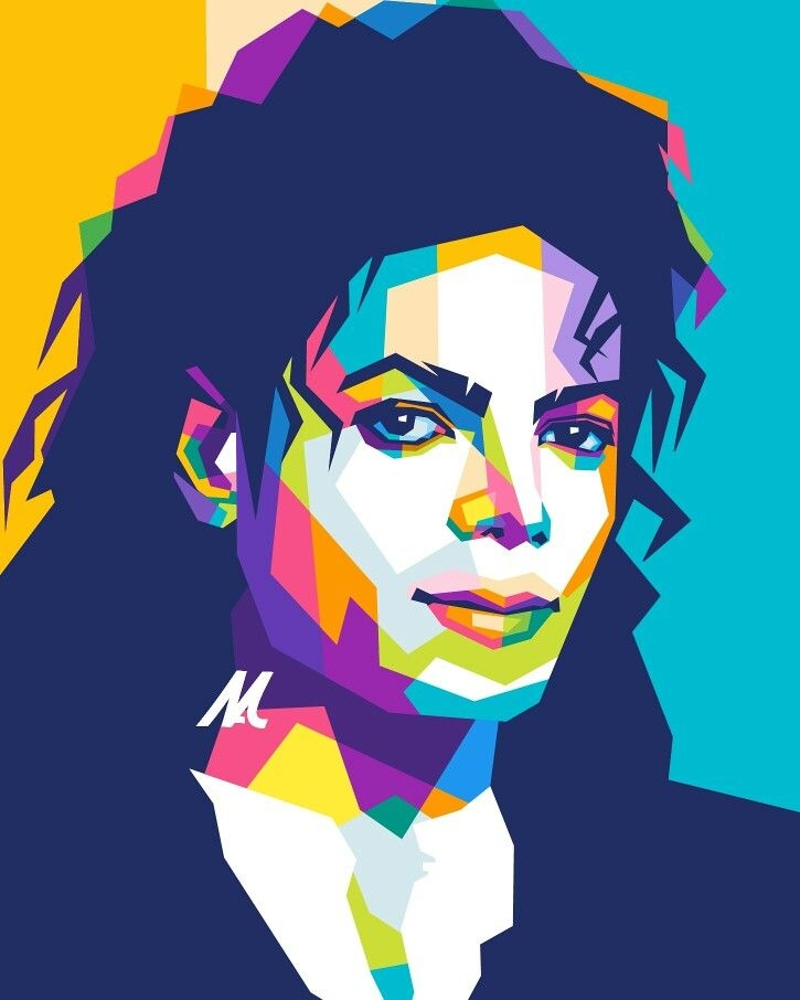 Pop art of Michael Jackson
